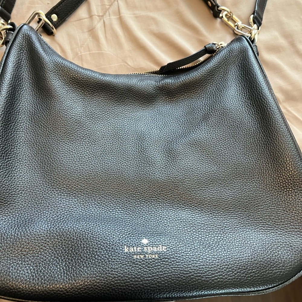 Kate Spade Black Leather Shoulder Bag